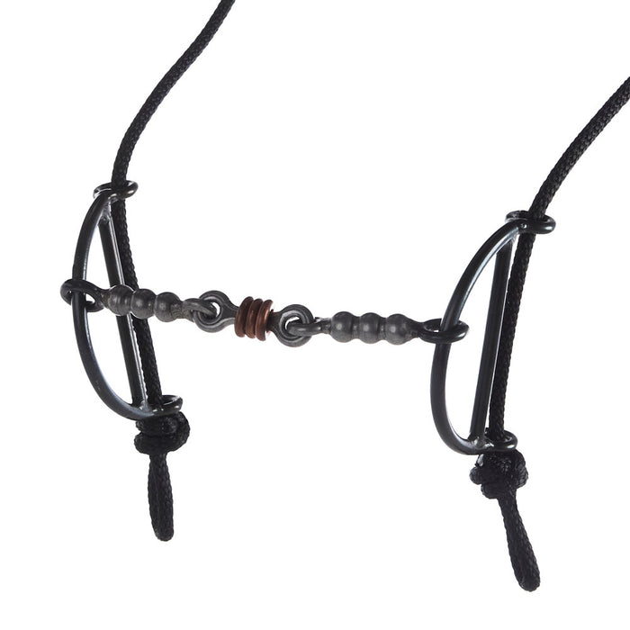 Dutton Bits Snaffle with Solid Bead Mouth Piece Sliding Gag Headstall
