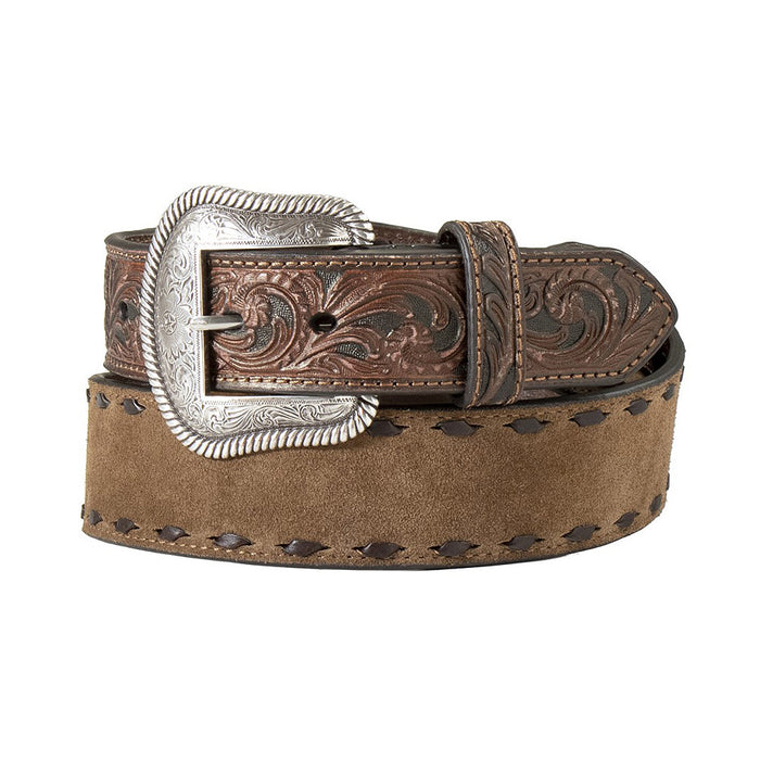 Men's Nocona Rough Out Tan Billet Belt