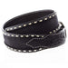 M&F Men's Nocona Black Roughout Buck Laced Western Belt
