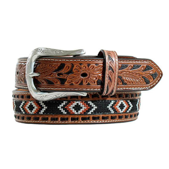 Men's Nocona Embroidered Stitch Belt
