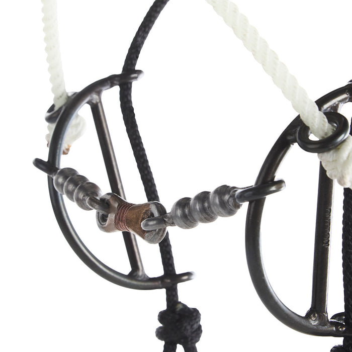 Dutton Bits Dogbone Snaffle with Solid Bead Mouthpiece Sliding Gag