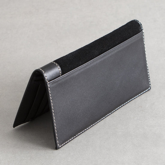 Black Stitch Tooled Rodeo Wallet
