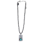 West And Company J Dainty Faux Navajo Pearl Necklace with Thunderbird