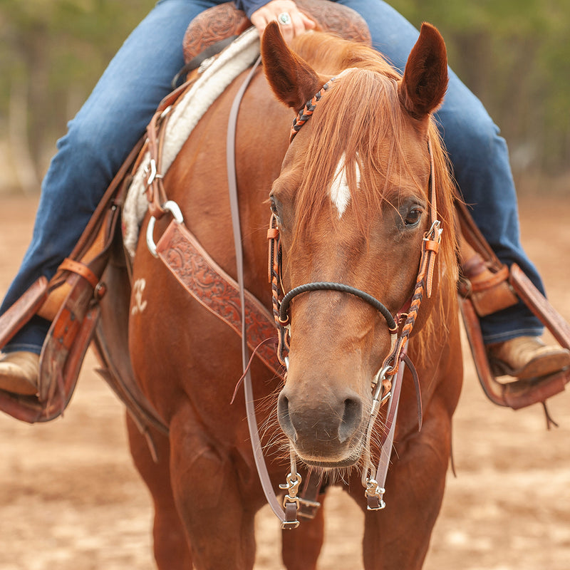 Martin Saddlery Single Rope Shrink Tube Covered Noseband
