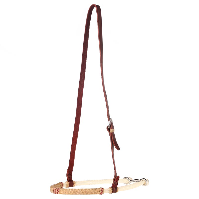 NRS Red Lace Rawhide Covered Double Rope Noseband