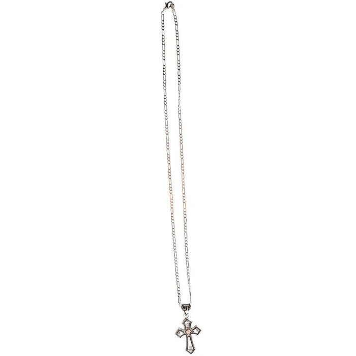 Montana Silversmiths Antique Silver and Copper Cross Necklace