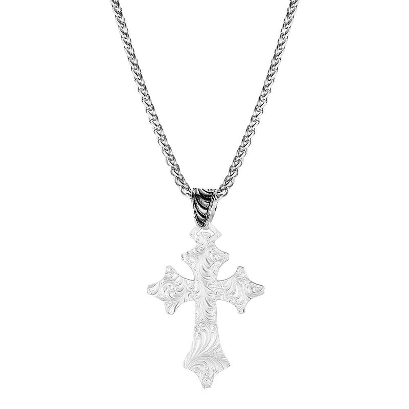 Montana Silversmiths Barbed Cross Necklace