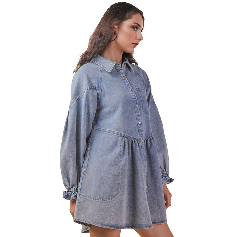 Very J Women's Indigo Mini Dress