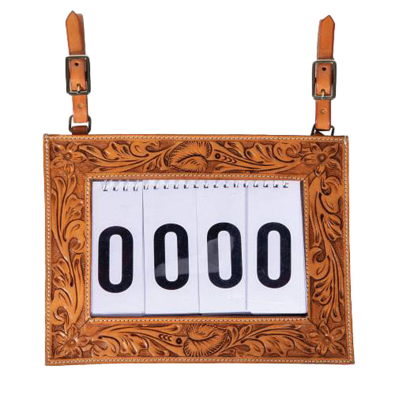 Professional's Choice Tooled Leather Number Holder