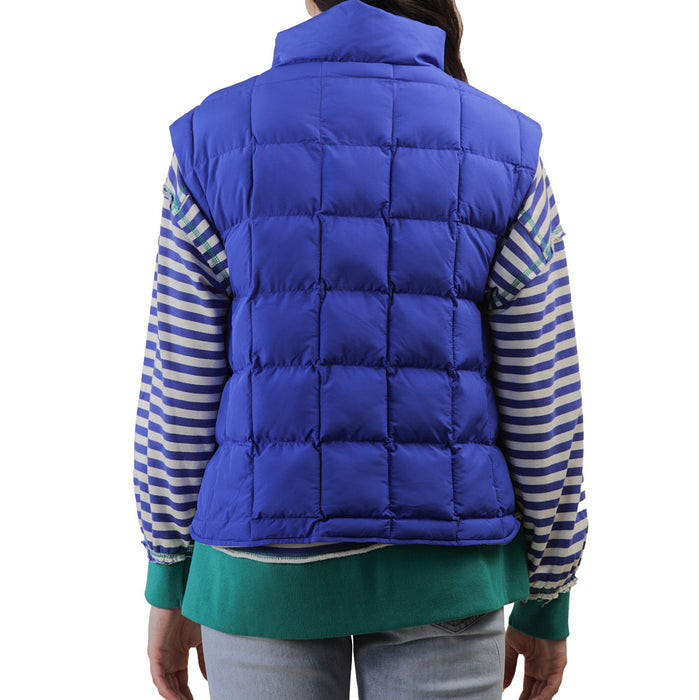 Very J Women's Royal Blue Puffer Vest