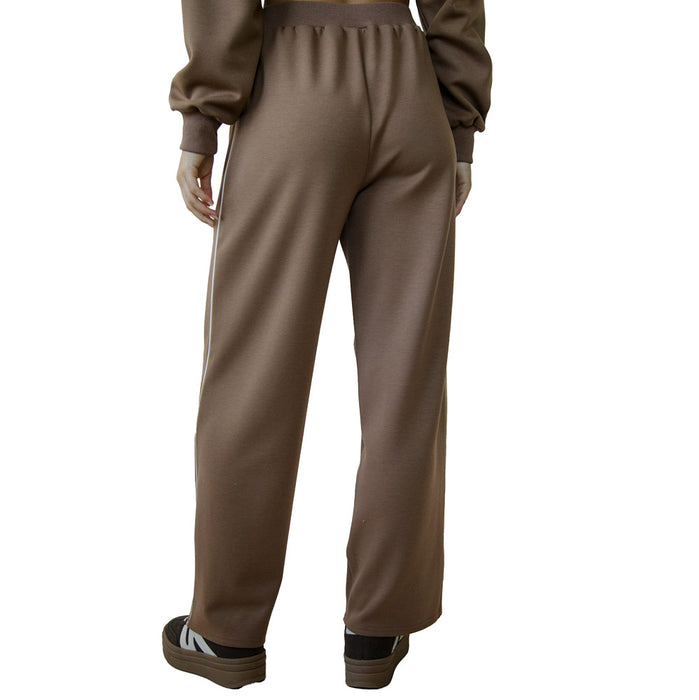 Very J Women's Mocha Wide Leg Casual Pants
