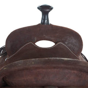 Martin Saddlery Chocolate Roughout Hard Seat Team Roper