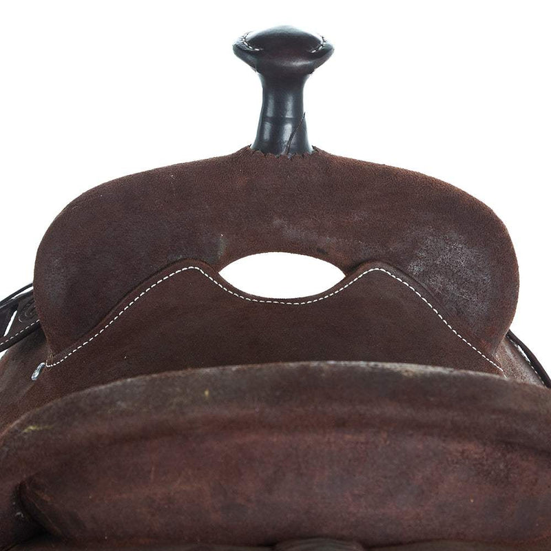 Martin Saddlery Chocolate Roughout Hard Seat Team Roper