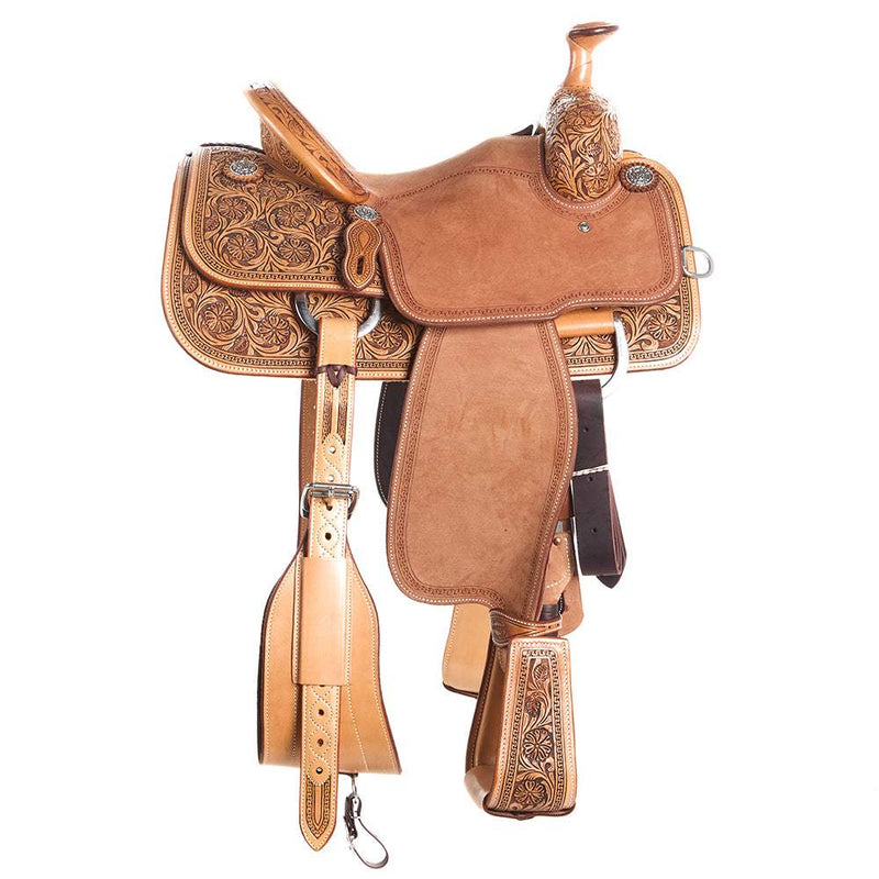 Martin Saddlery Natural Antique 1/2 Breed Spring Flower Team Roper