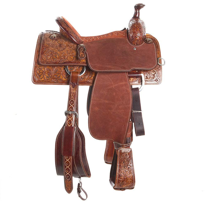 Martin Saddlery Natural Weathered Antique 1/2 Breed Desert Flower Team Roper