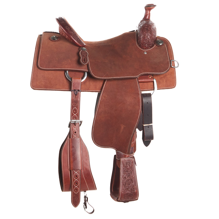 Martin Saddlery Chestnut 1/8 Breed Alpine Flower Team Roper