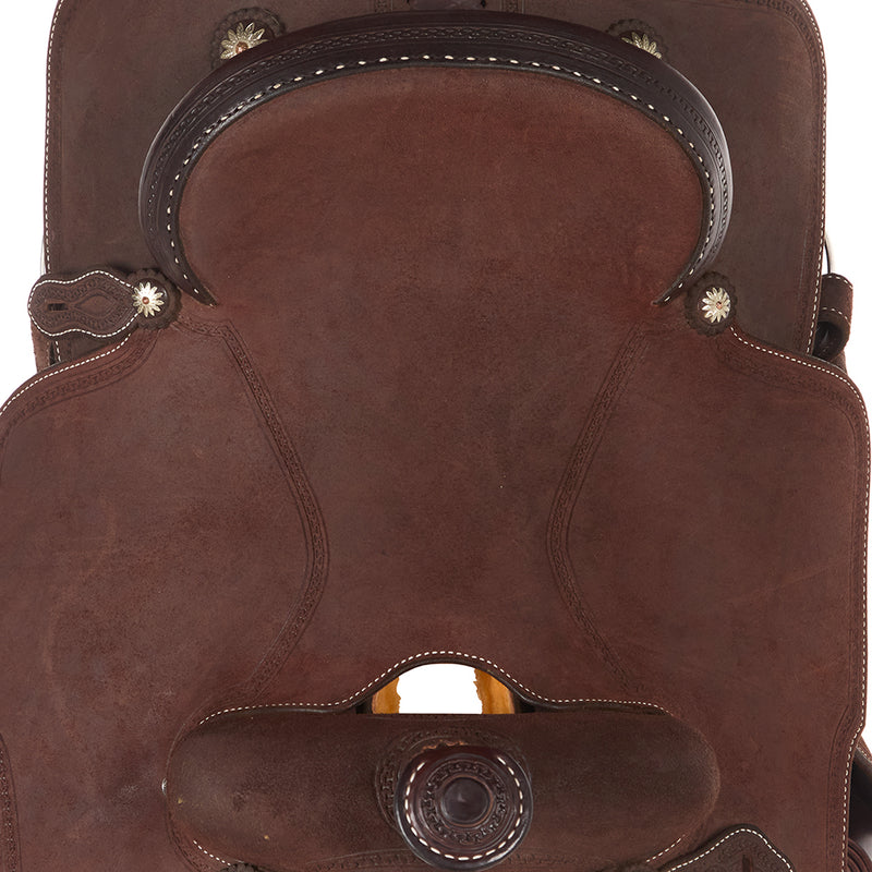 Martin Saddlery 14.5in Roughout with Full Border Team Roper