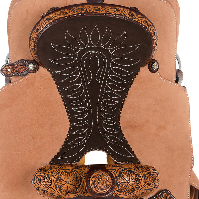 Martin Saddlery 15in 1/8 Breed Wyoming Flower Team Roper