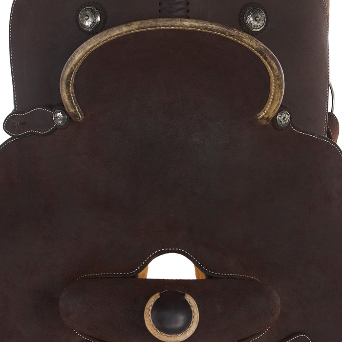 Martin Saddlery 14.5in Roughout Chocolate Hard Seat