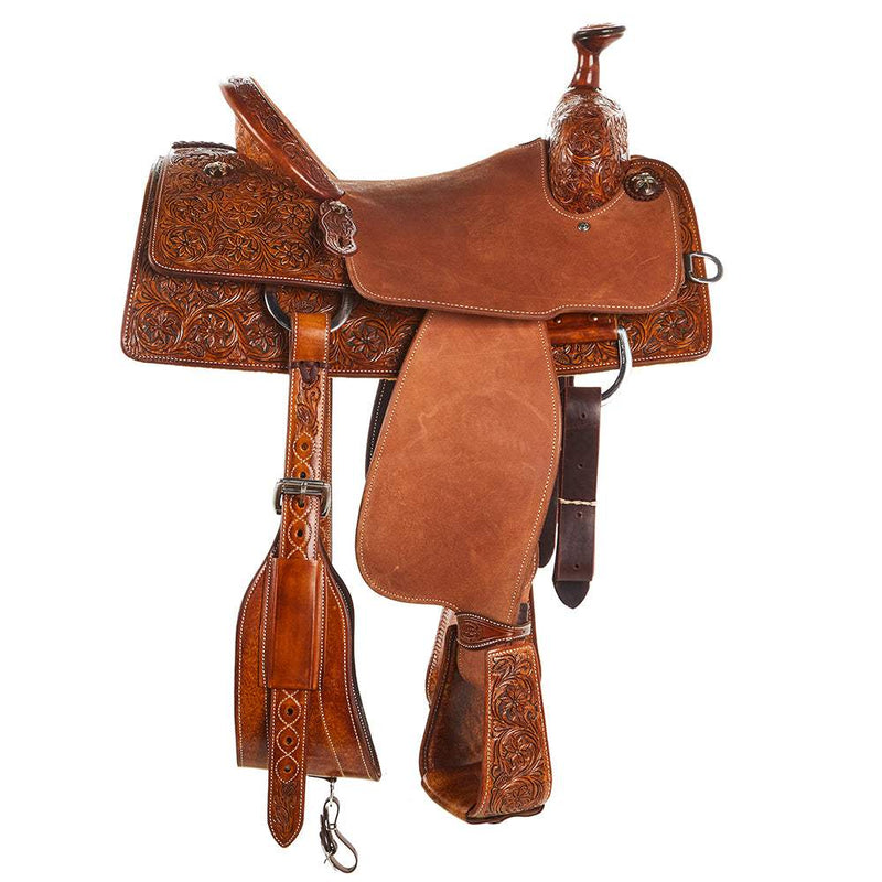 Martin Saddlery 1/2 Breed Small Desert Flower Weathered Antique Team Roper
