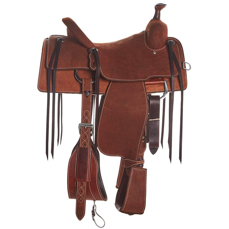 Martin Saddlery Chestnut Roughout Team Roper with Strings