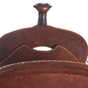 Martin Saddlery Chestnut Roughout Team Roper with Strings