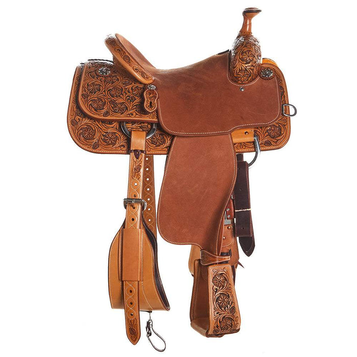 Martin Saddlery Natural Antique 1/2 Breed Spring Flower Team Roper