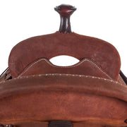 Martin Saddlery Chestnut Roughout Team Roper with Strings