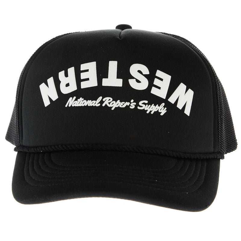 Brandcowboy NRS Black White Foam Rope Cap