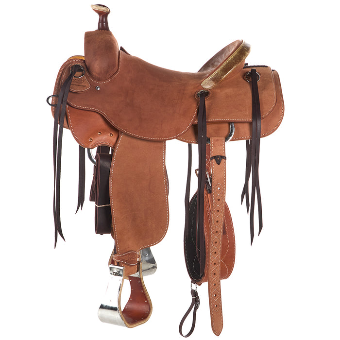 Martin Saddlery 15.5in Heavy Oil Roughout Cowboy Ranch Saddle