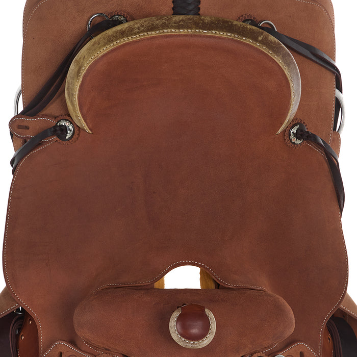 Martin Saddlery 15.5in Heavy Oil Roughout Cowboy Ranch Saddle