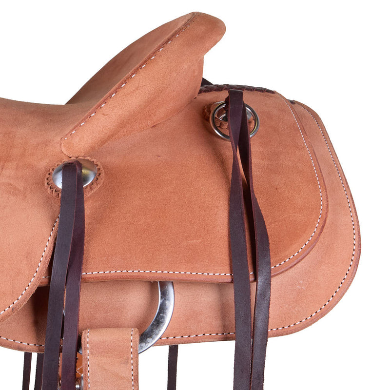Martin Saddlery 15in Natural Roughout Cowboy Ranch Saddle