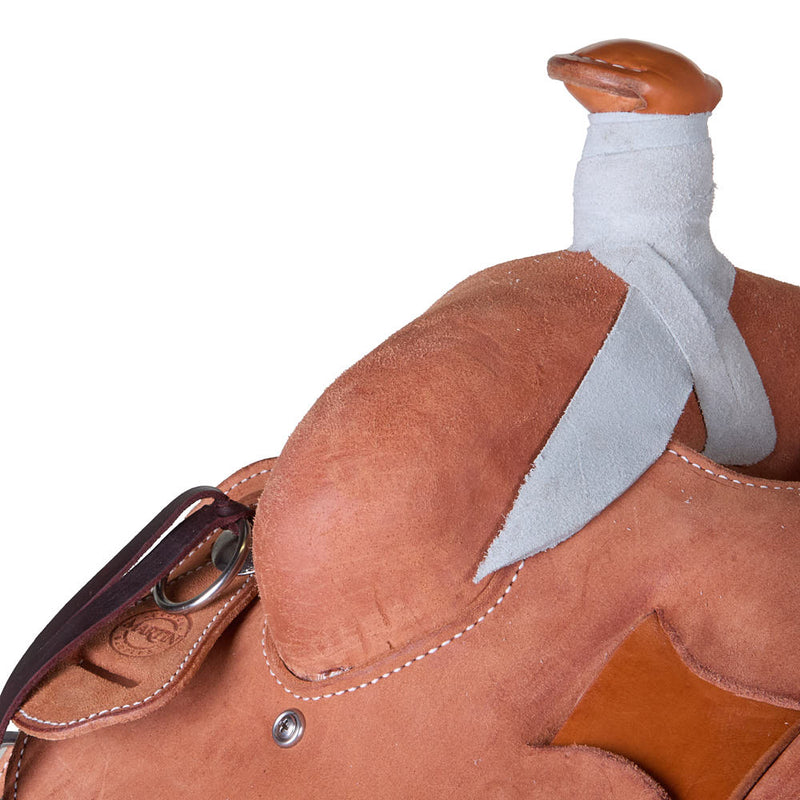 Martin Saddlery 15in Natural Roughout Cowboy Ranch Saddle