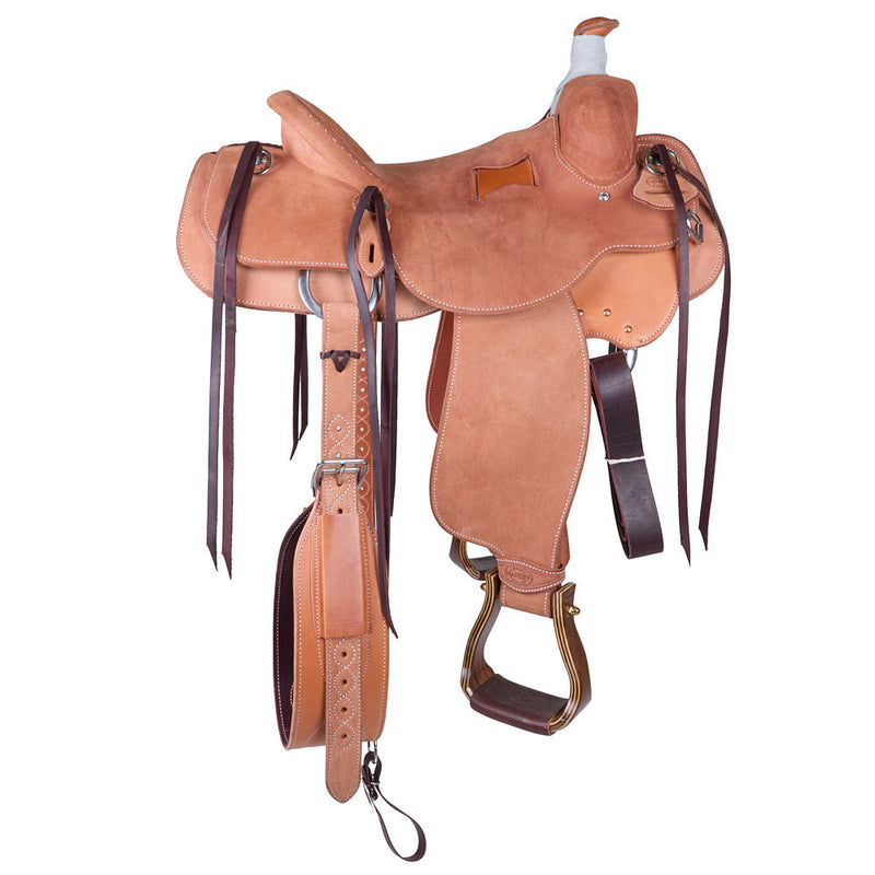 Martin Saddlery 15in Natural Roughout Cowboy Ranch Saddle