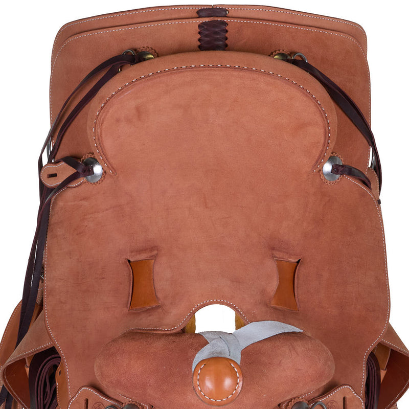 Martin Saddlery 15in Natural Roughout Cowboy Ranch Saddle