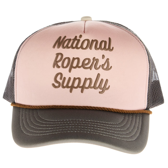 Brandcowboy National Ropers Supply Brown Foam Rope Cap