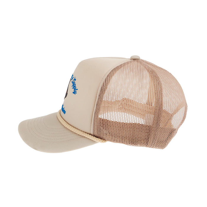 Brandcowboy National Ropers Supply Cream Bronc Rider Foam Cap