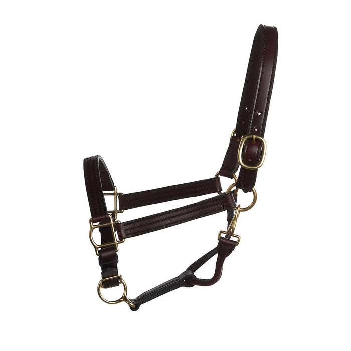 NRS TACK Triple Stitched 1in Track Halter with Adjustable Chin
