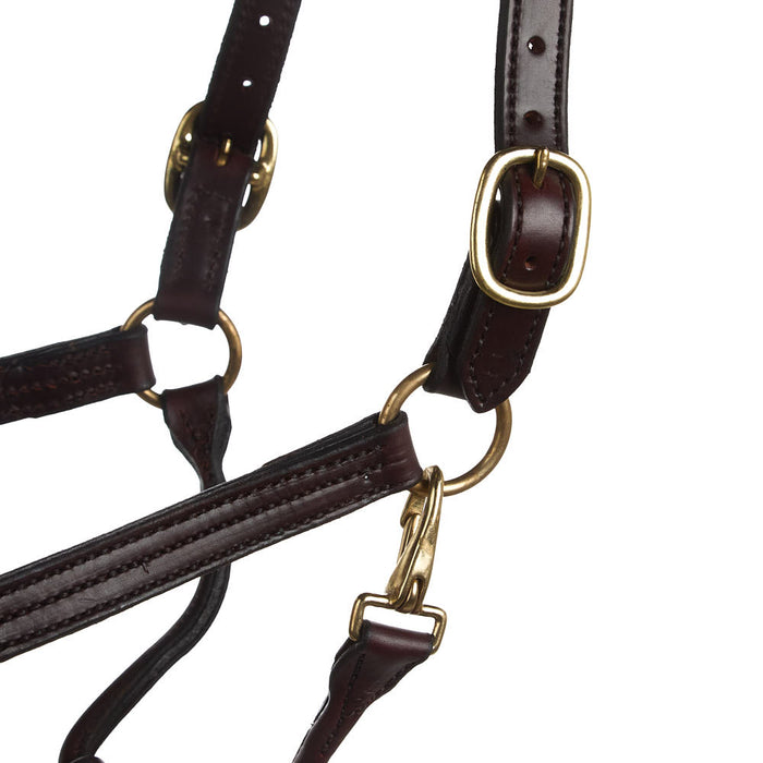 NRS TACK Triple Stitched 1in Track Halter with Adjustable Chin