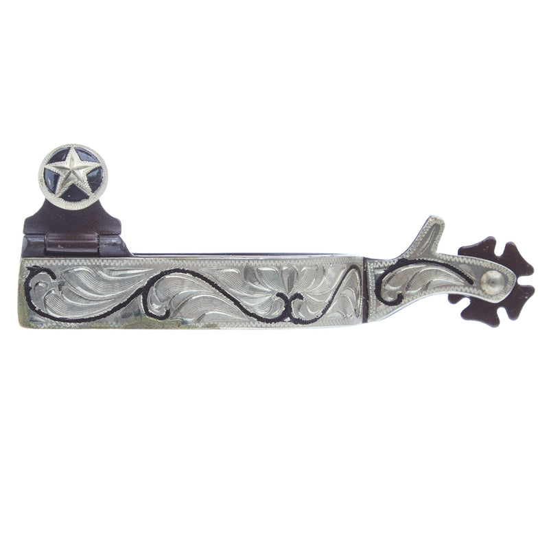 NRS Antique Spurs With Scroll Overlay