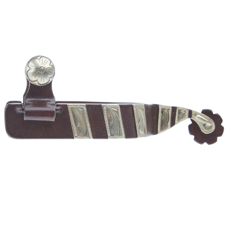 NRS Antique Silver Angle Spurs