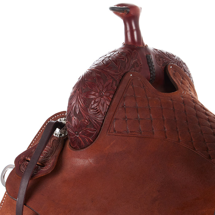 Martin Saddlery 1/4 Breed Desert Flower Chestnut Performance Saddle