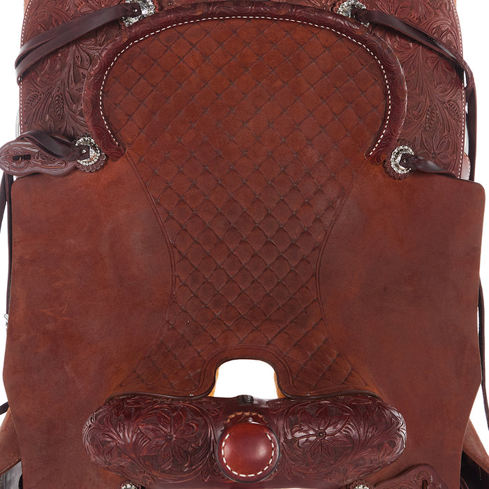 Martin Saddlery 1/4 Breed Desert Flower Chestnut Performance Saddle
