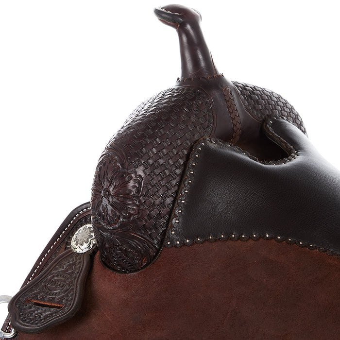 Martin Saddlery 7/8 Breed Wyoming Flower/Basket Chocolate Performance Saddle