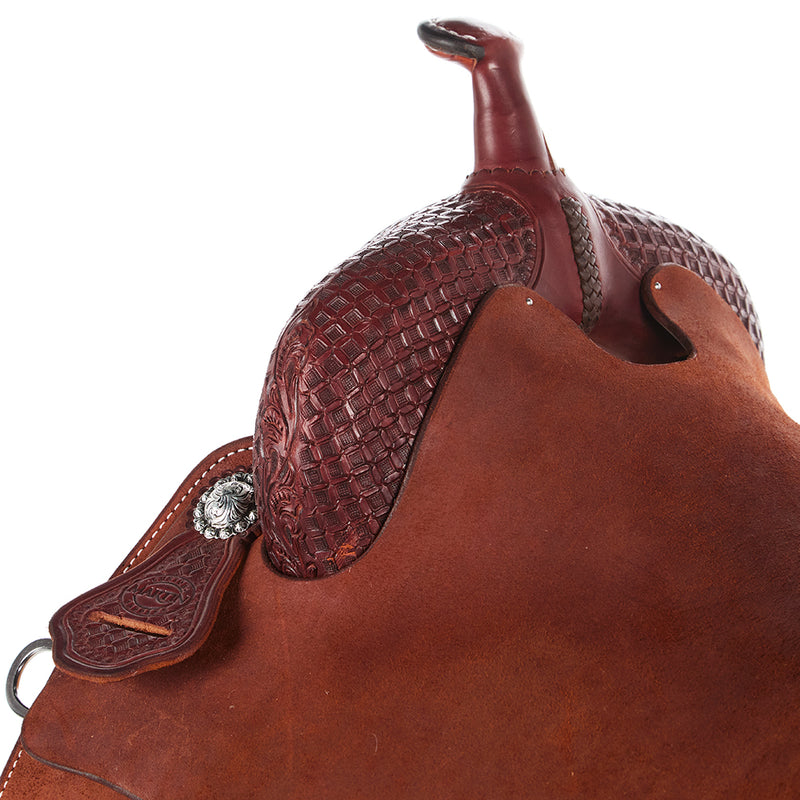 Martin Saddlery 16in Chestnut 1/8 Breed Waffle Performance Saddle