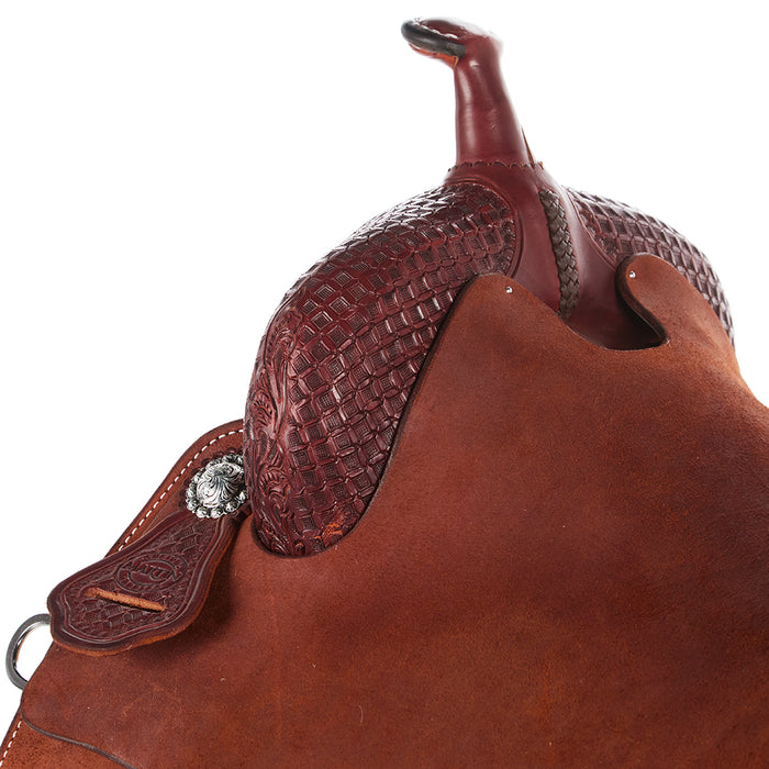 Martin Saddlery 16in Chestnut 1/8 Breed Waffle Performance Saddle