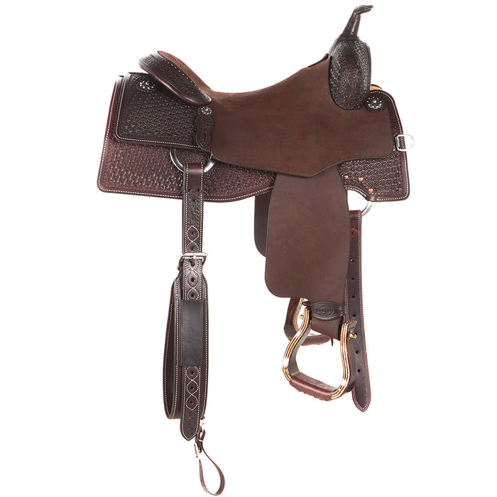 Martin Saddlery 1/2 Breed Snowflake Chocolate 16in Performance Saddle