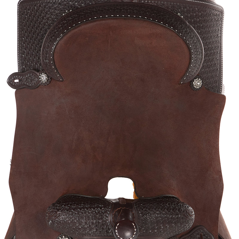 Martin Saddlery 1/2 Breed Snowflake Chocolate 16in Performance Saddle