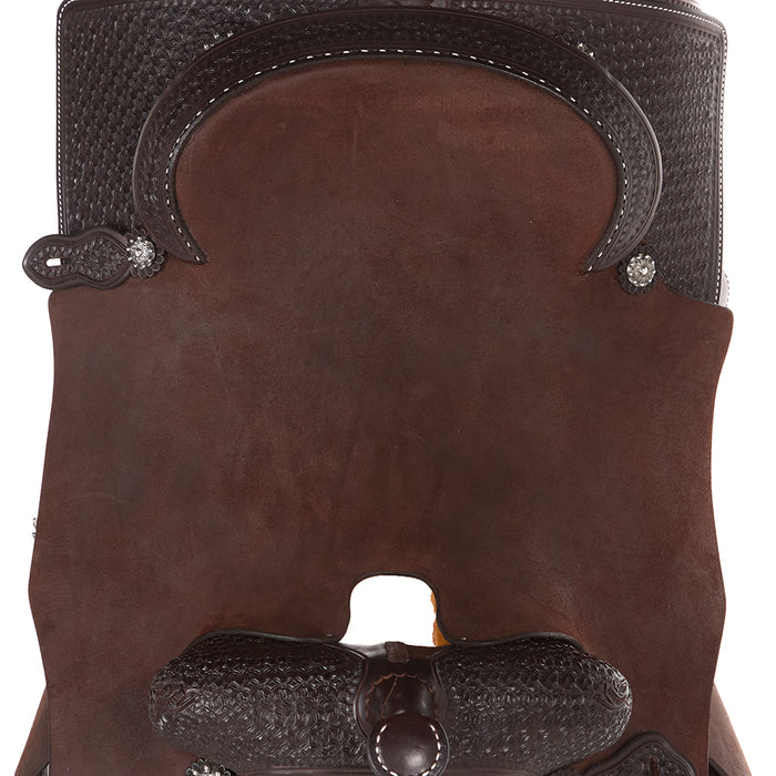 Martin Saddlery 1/2 Breed Snowflake Chocolate 16in Performance Saddle