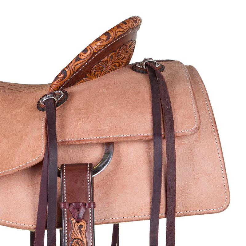 Martin Saddlery 16in 1/8 Breed Alpine Floral Tooled Performance Saddle